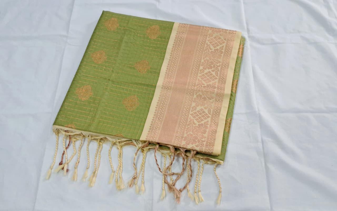 Green Kanchi Soft silk Saree
