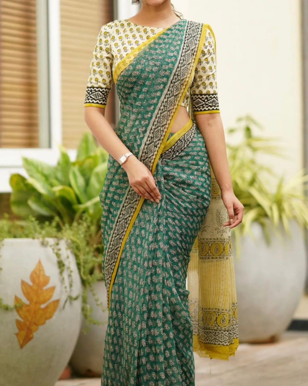 Green Kota Saree