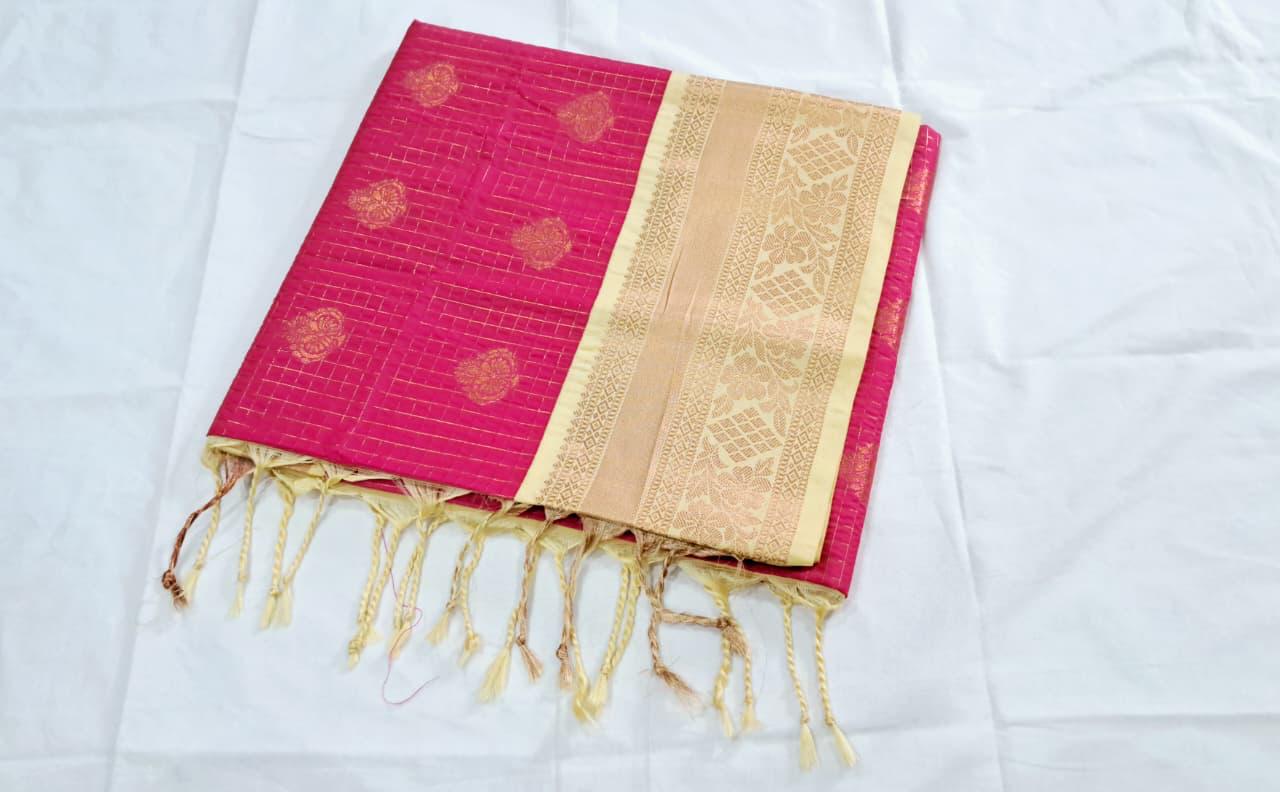 Pink Kanchi Soft Silk Saree