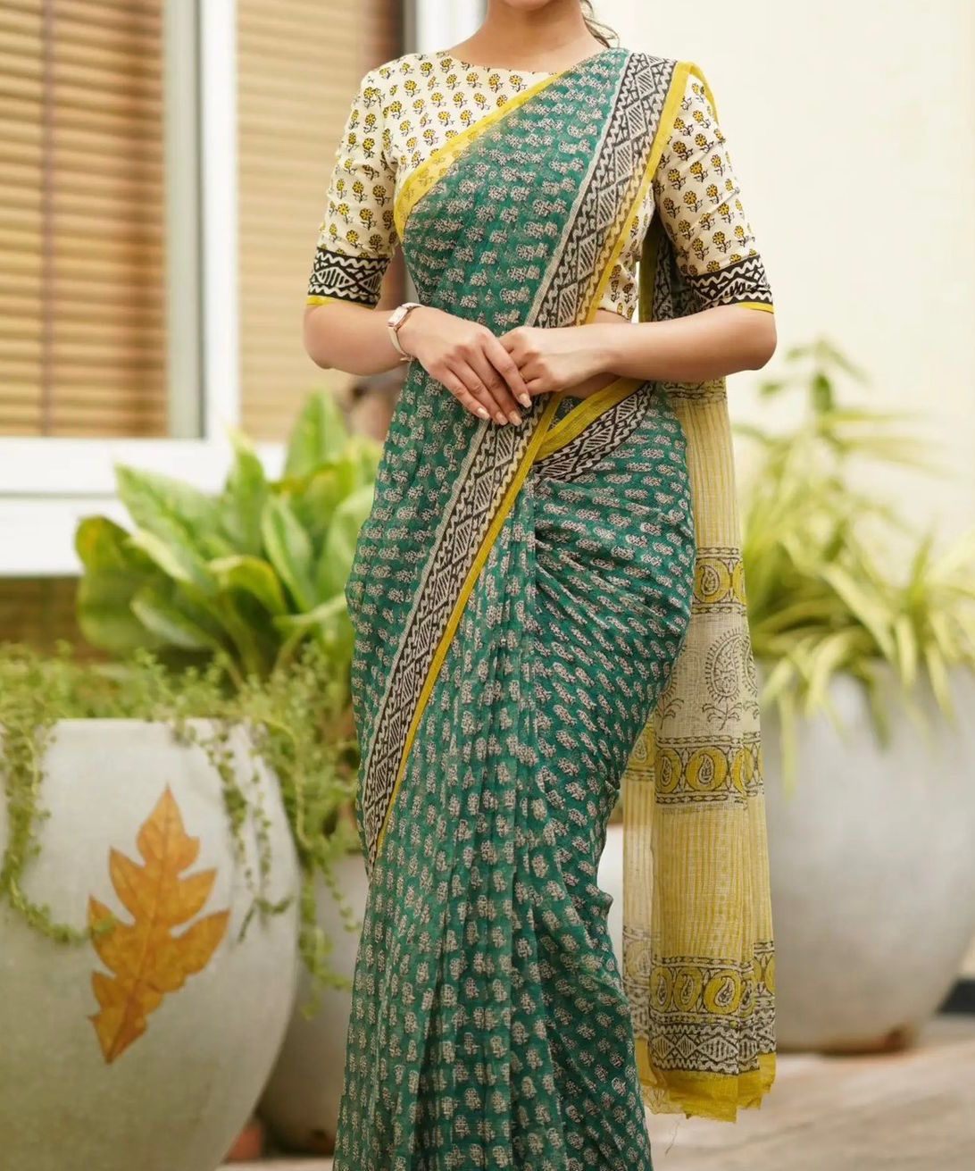 Green Kota Saree