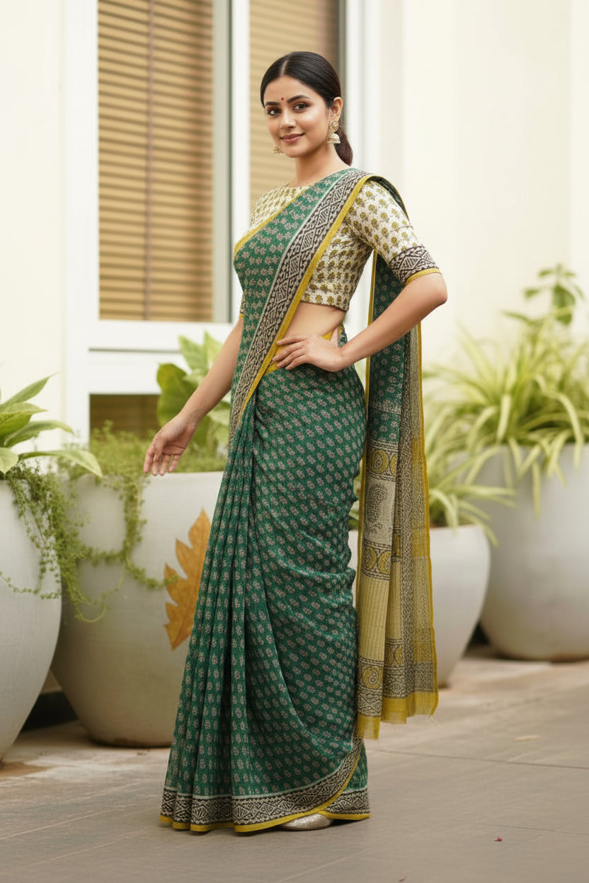 Green Kota Saree