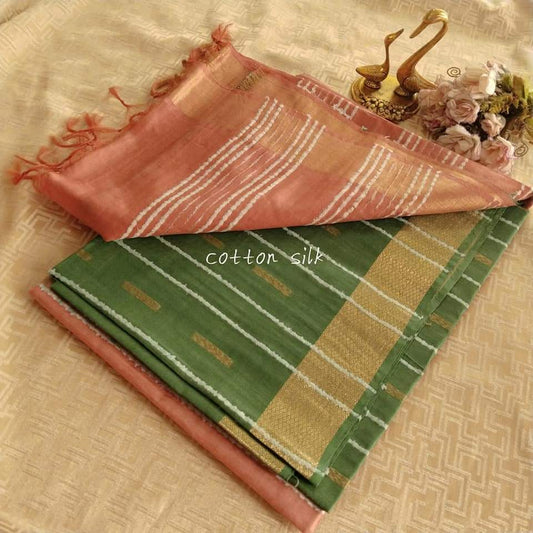 Kota Silk Mehandi Green