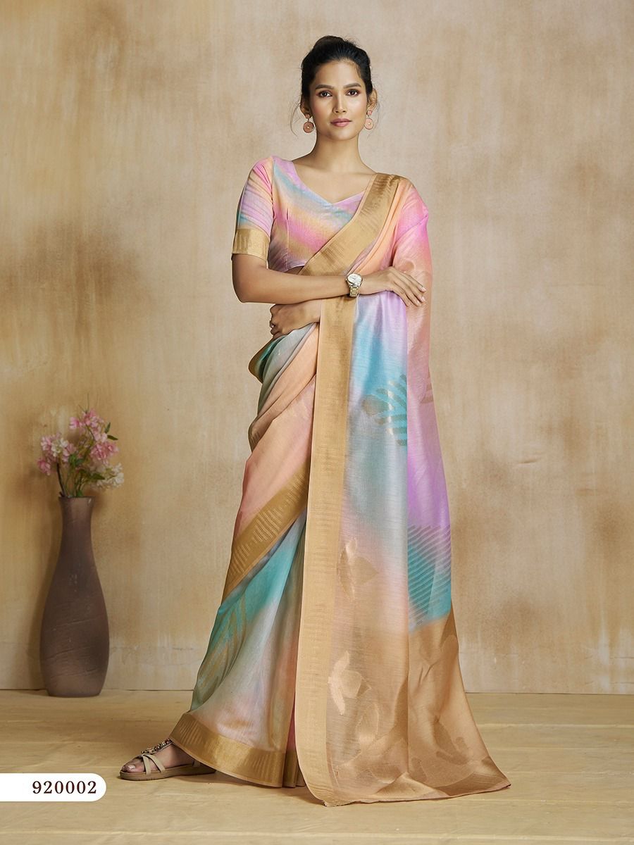 Lavendar Organza Saree